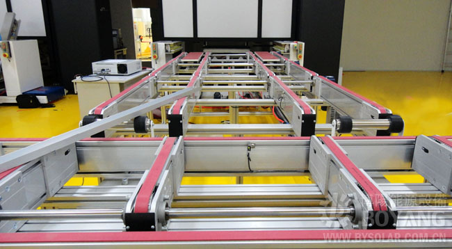 太陽能生產線-90度頂升換向輸送機
